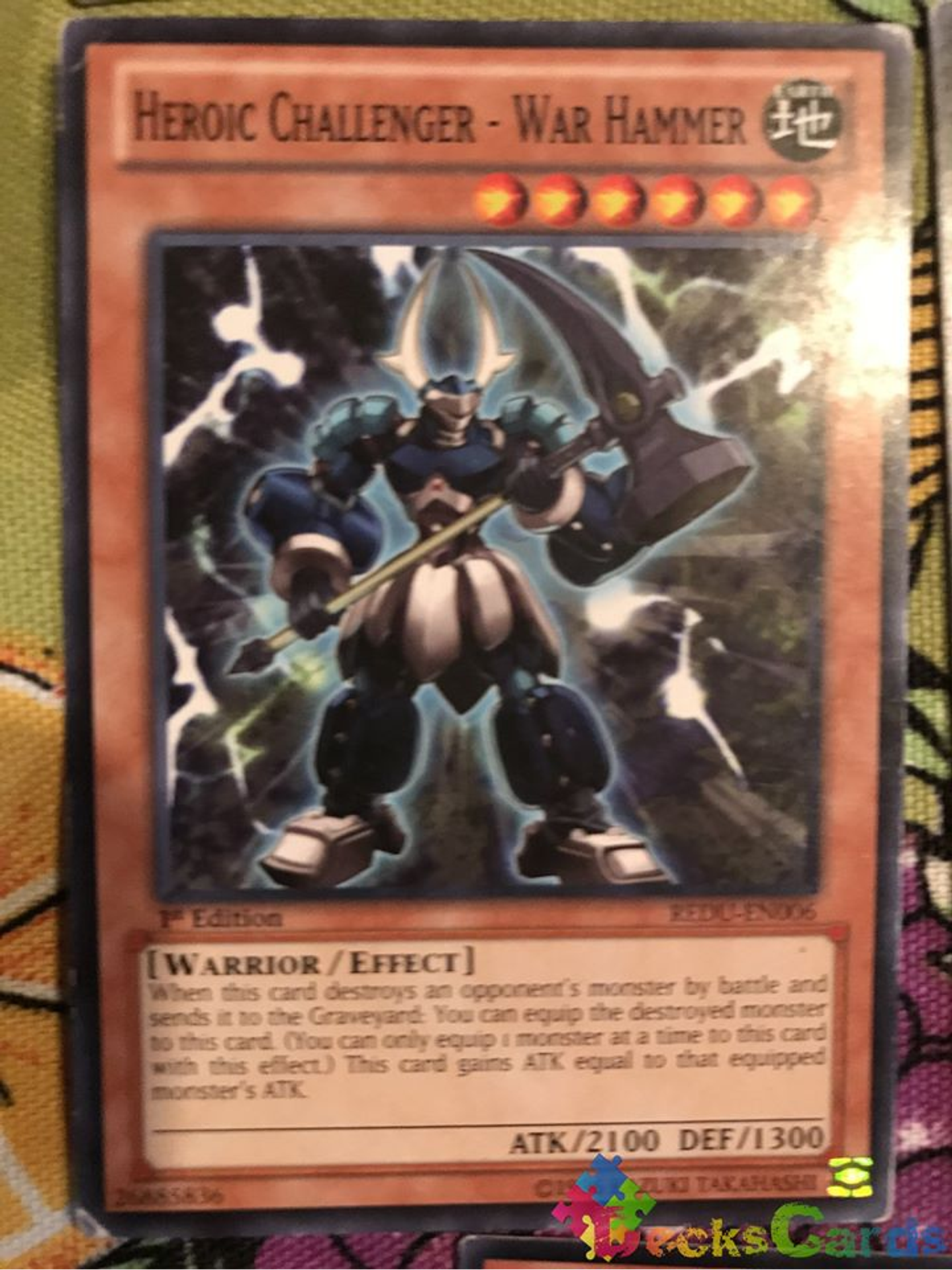 Heroic Challenger - War Hammer - REDU-EN006 - Common 1st Edition 1