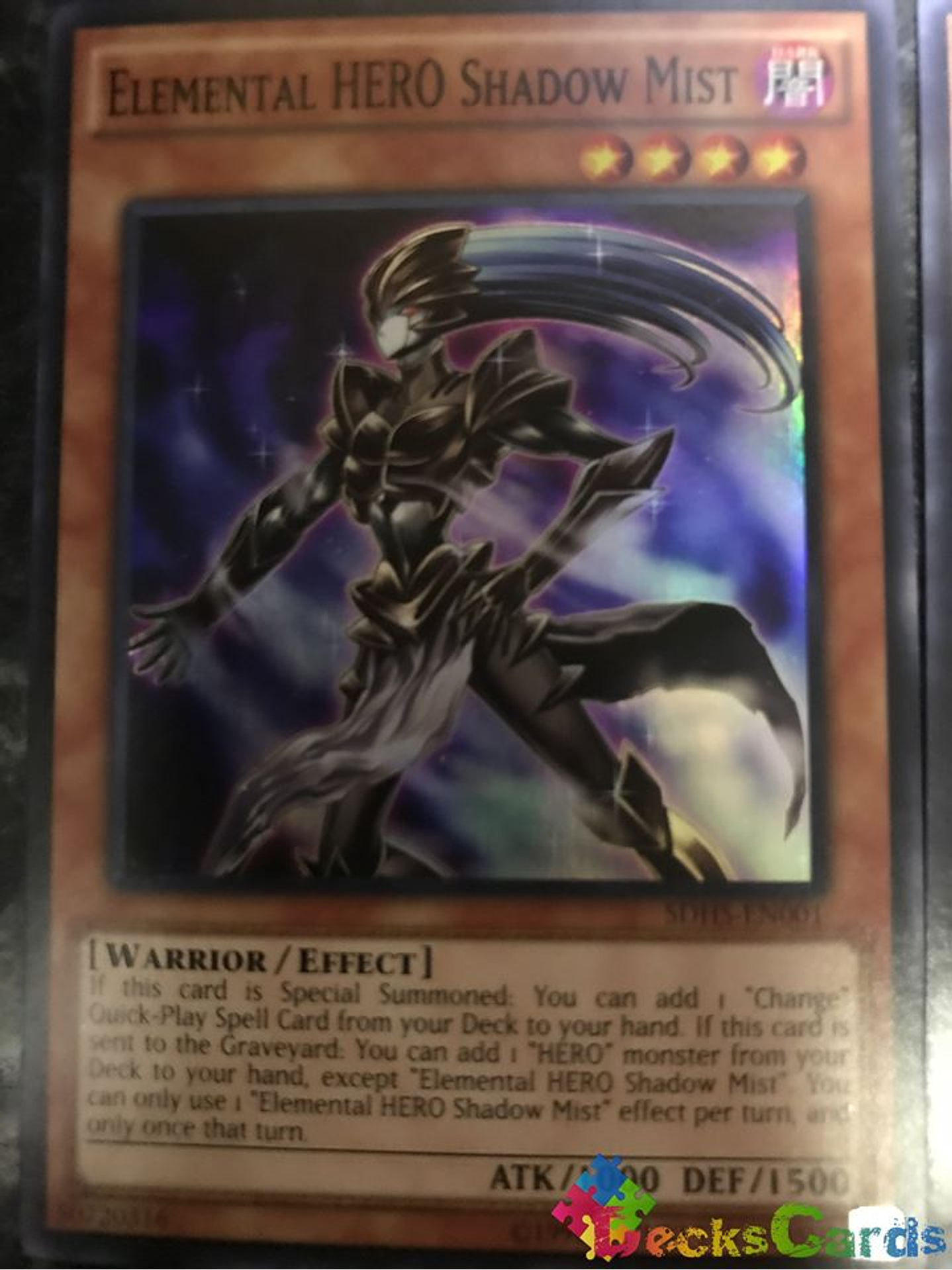 Elemental Hero Shadow Mist - SDHS-EN001 - Super Rare Unlimited 1