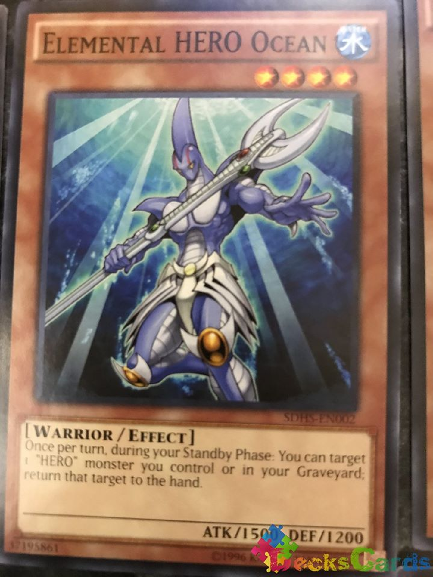 Elemental Hero Ocean - SDHS-EN002 - Common Unlimited 1