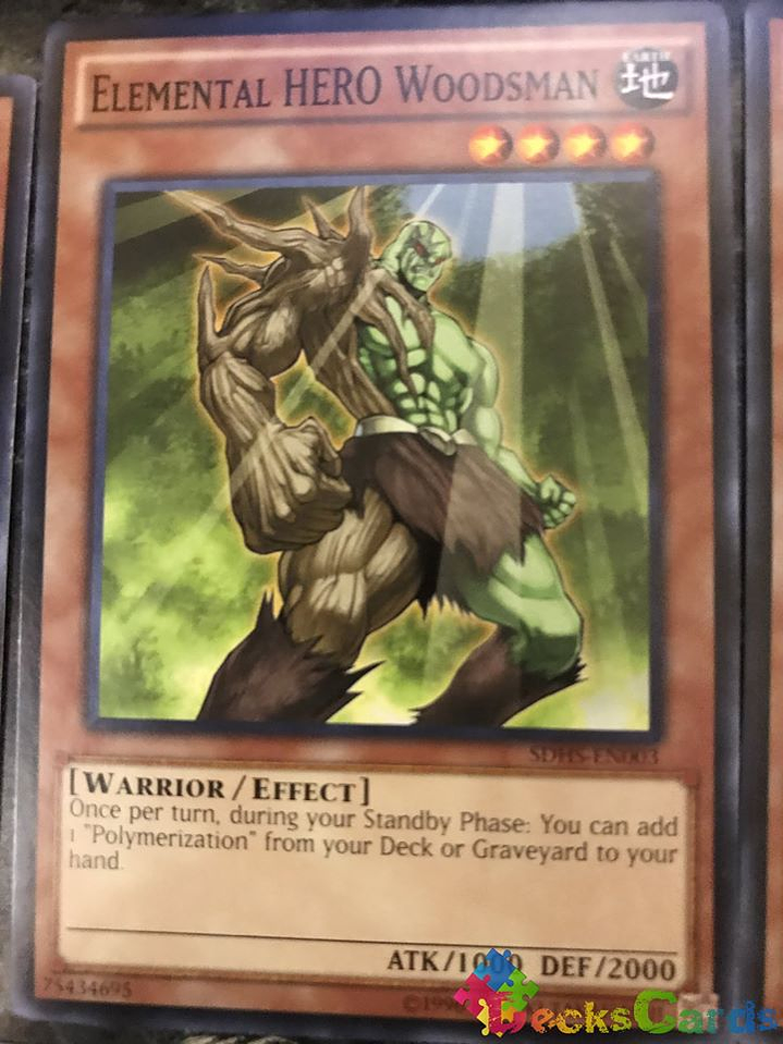 Elemental Hero Woodsman - SDHS-EN003 - Common Unlimited 1