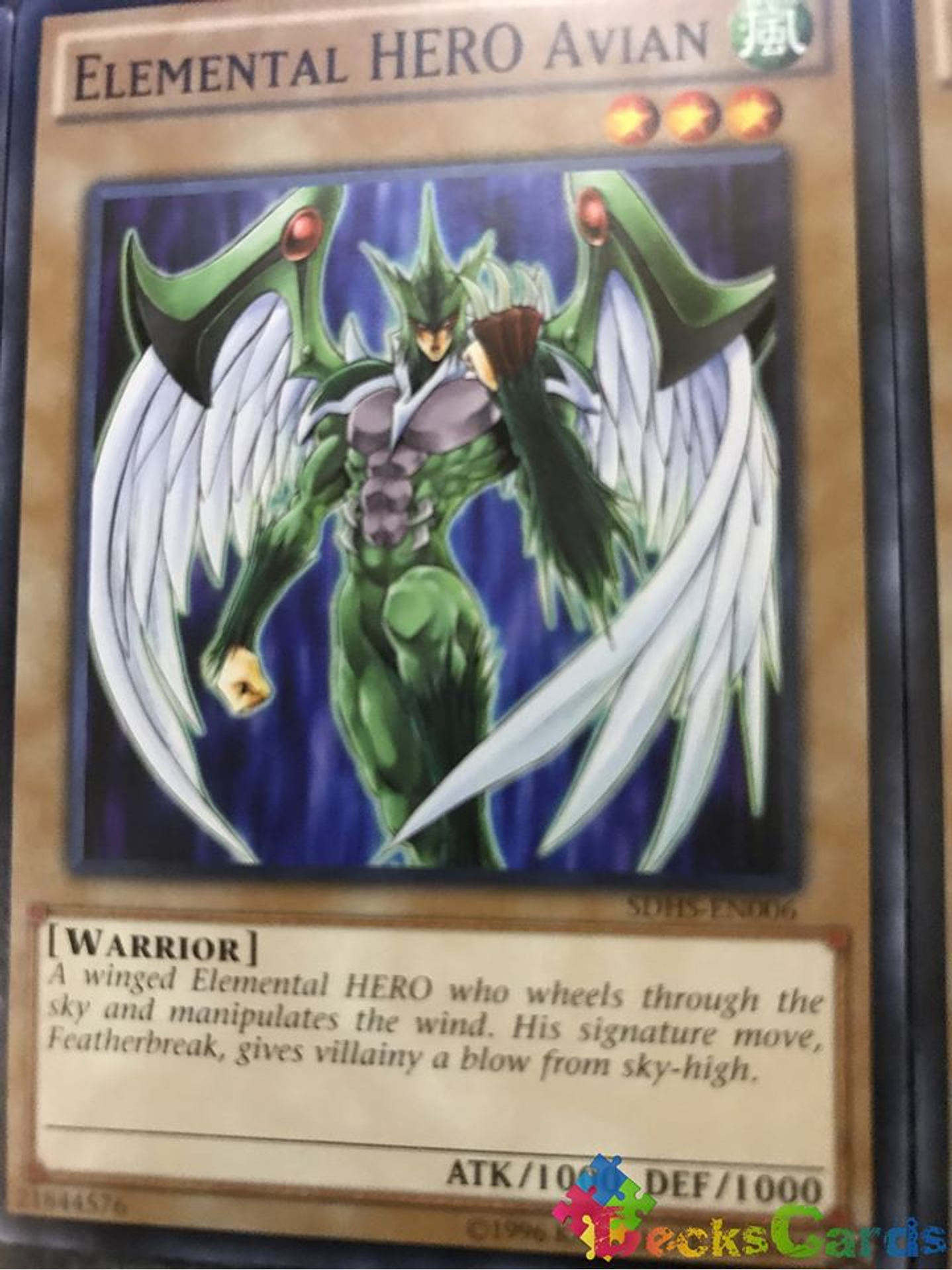 Elemental Hero Avian - SDHS-EN006 - Common Unlimited 1