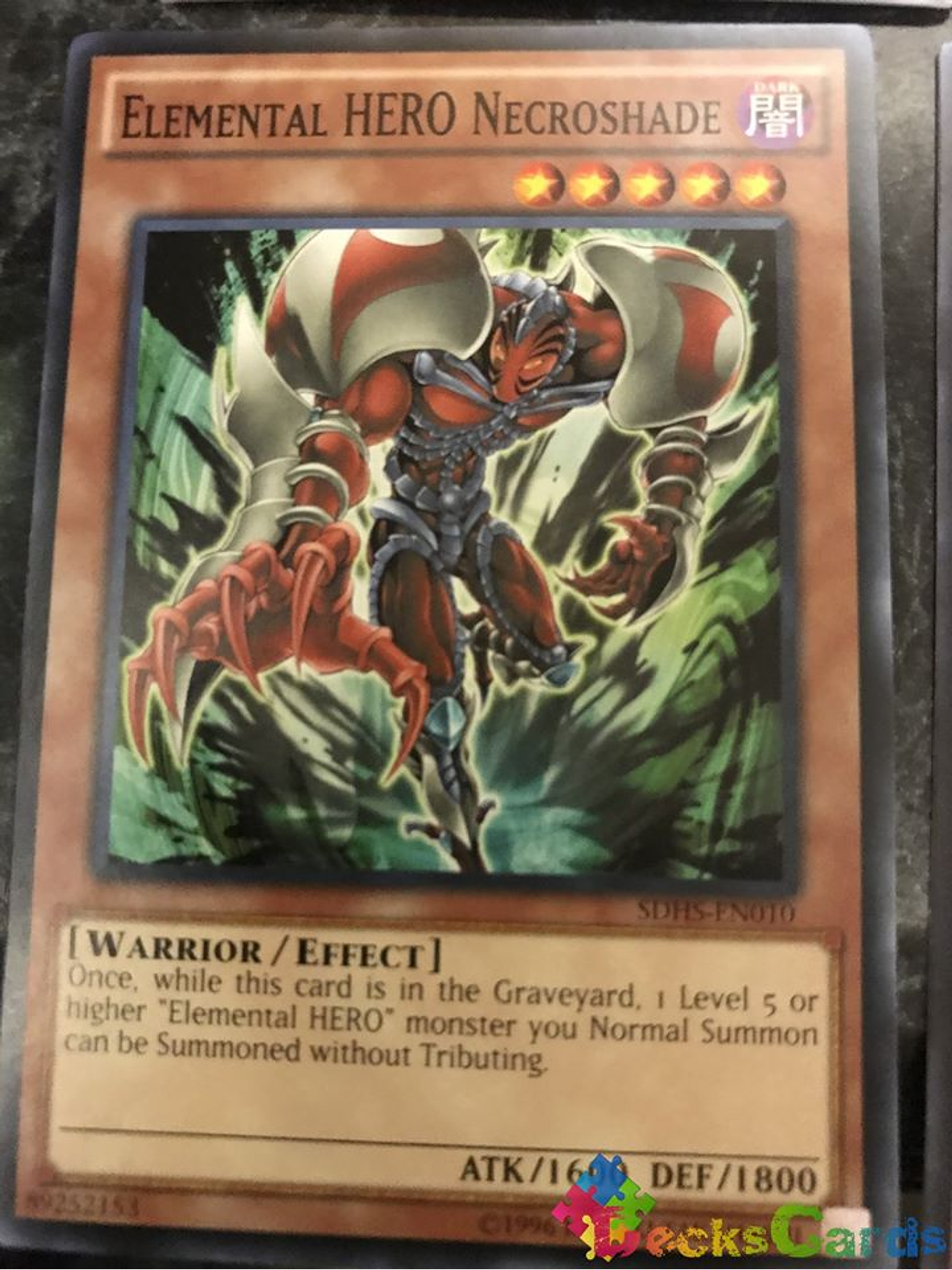 Elemental Hero Necroshade - SDHS-EN010 - Common Unlimited 1