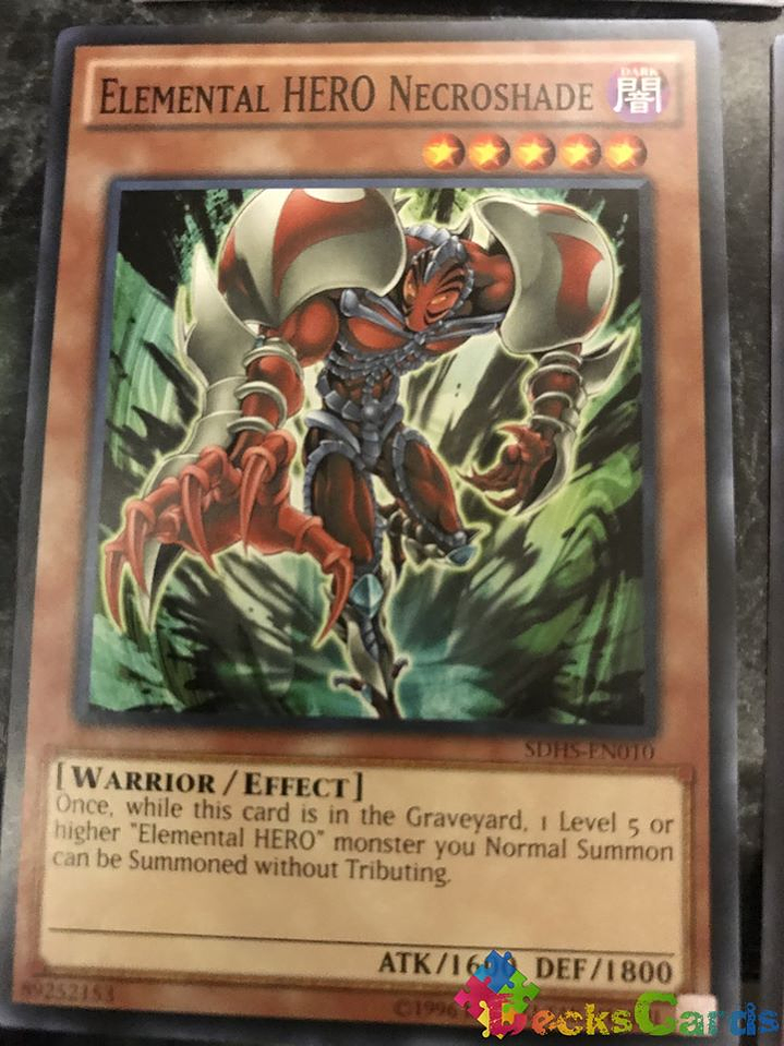Elemental Hero Necroshade - SDHS-EN010 - Common Unlimited 1