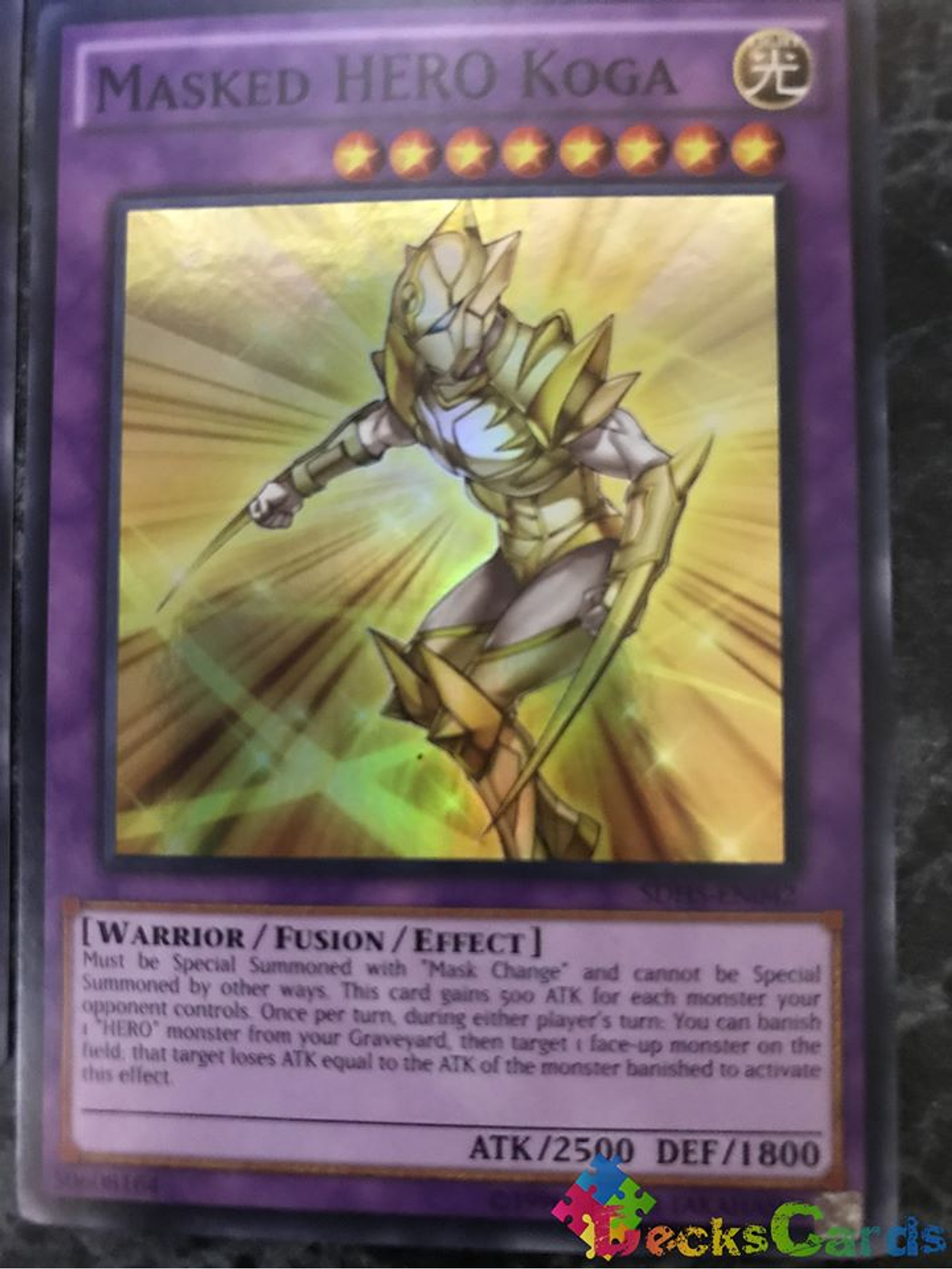 Masked Hero Koga - SDHS-EN042 - Super Rare Unlimited 1