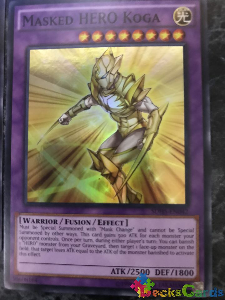 Masked Hero Koga - SDHS-EN042 - Super Rare Unlimited 1