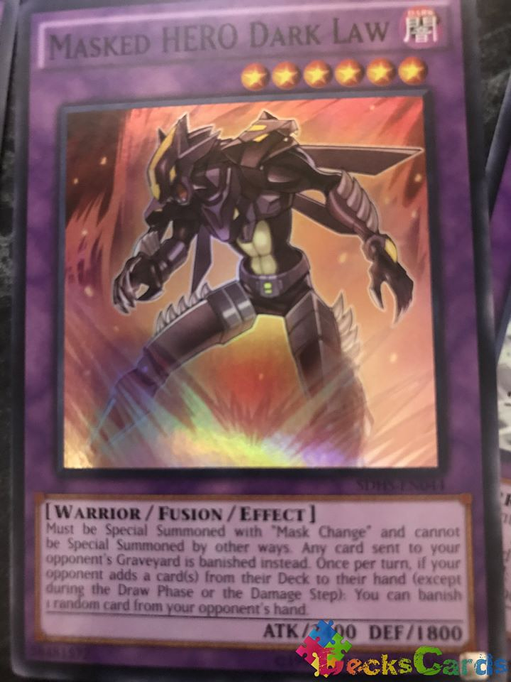 Masked Hero Dark Law - SDHS-EN044 - Super Rare Unlimited 1