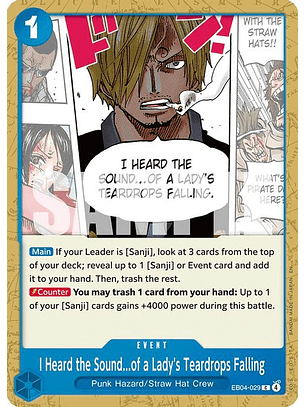 EB04-029 U I Heard the Sound...of a Lady's Teardrops Falling