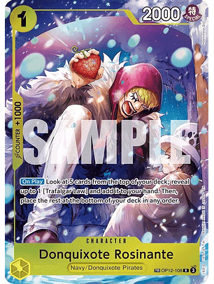 OP12-108 (Alternate Art) Donquixote Rosinante