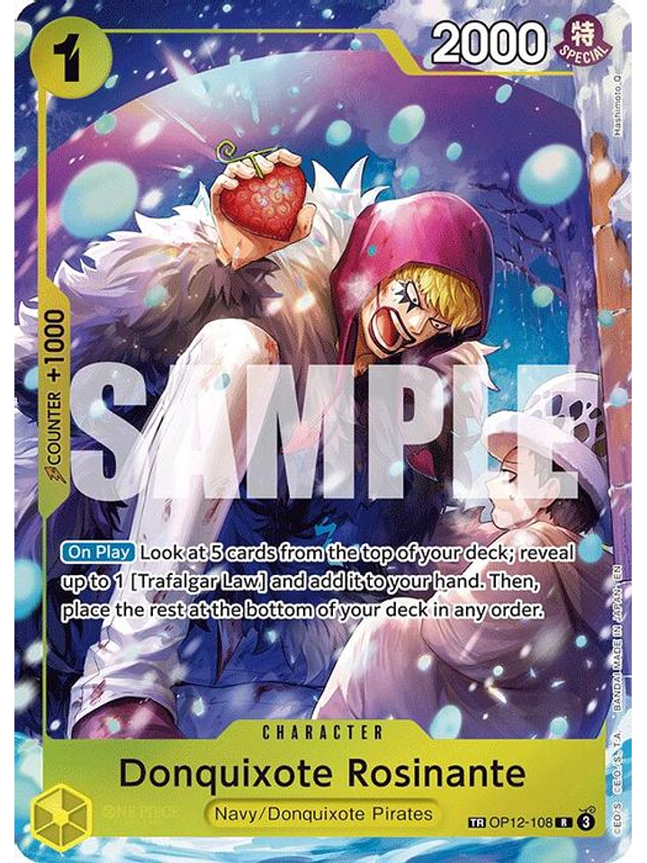 OP12-108 (Alternate Art) Donquixote Rosinante 1