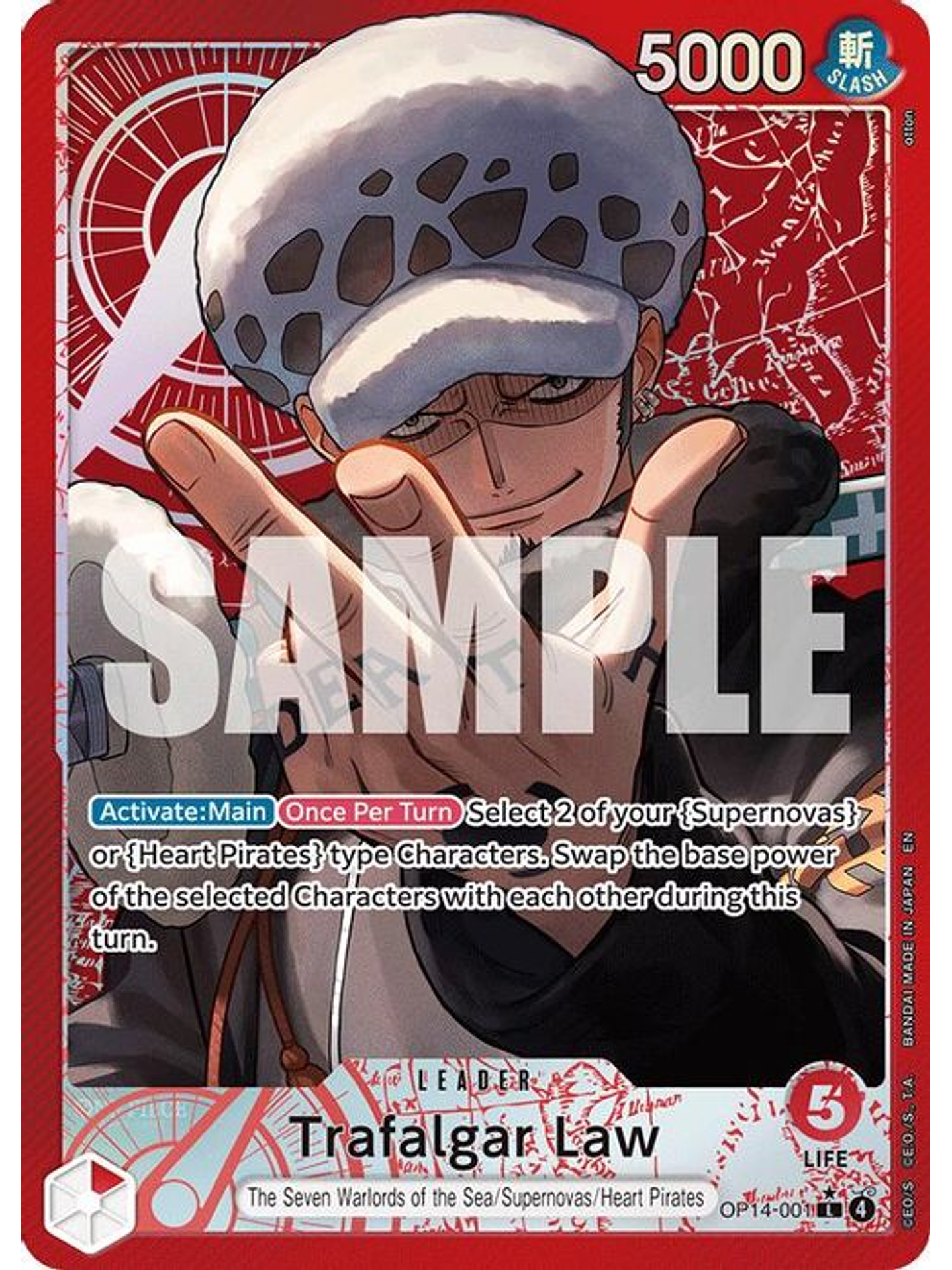 OP14-001 (Alternate Art) Trafalgar Law 1