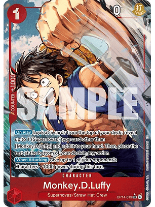 OP14-013 (Alternate Art) Monkey.D.Luffy