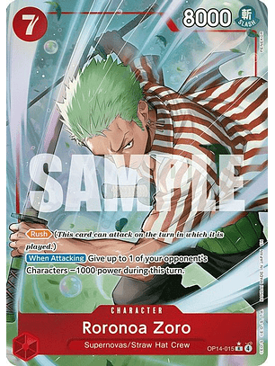 OP14-015 (Alternate Art) Roronoa Zoro