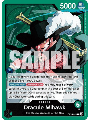 OP14-020 L Dracule Mihawk