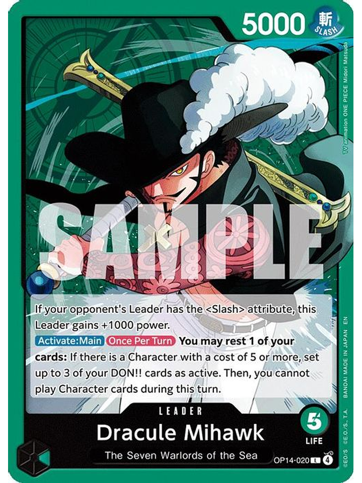 OP14-020 L Dracule Mihawk 1