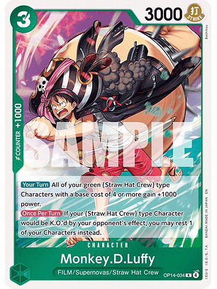OP14-034 R Monkey.D.Luffy