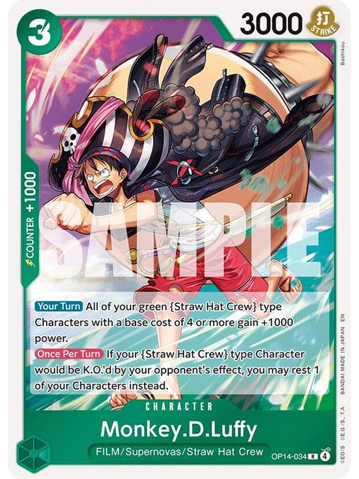 OP14-034 R Monkey.D.Luffy 1