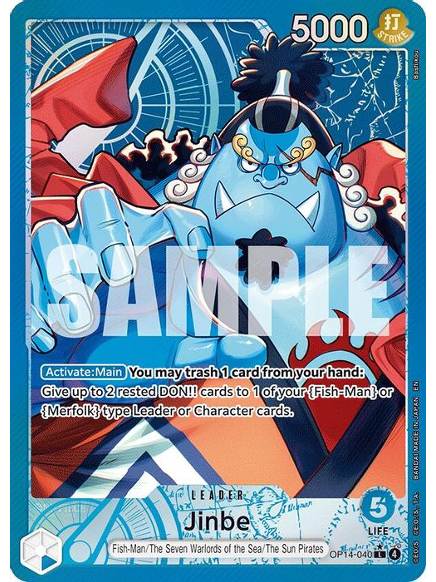 OP14-040 (Alternate Art) Jinbe 1