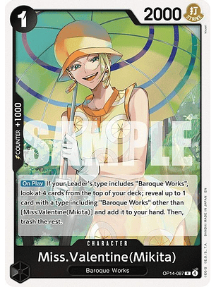 OP14-087 R Miss.Valentine(Mikita)