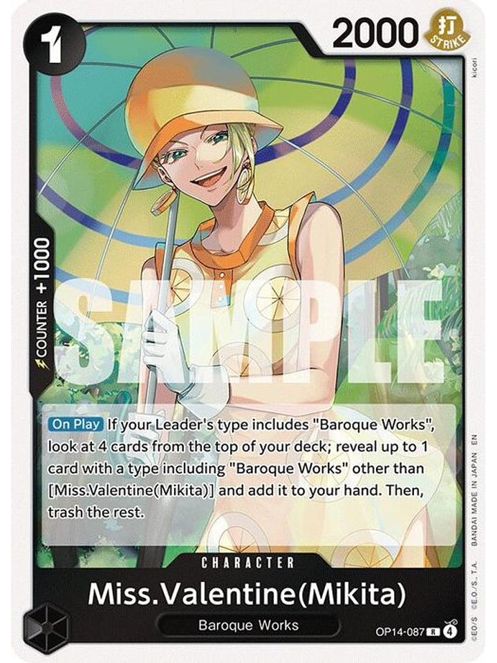 OP14-087 R Miss.Valentine(Mikita) 1