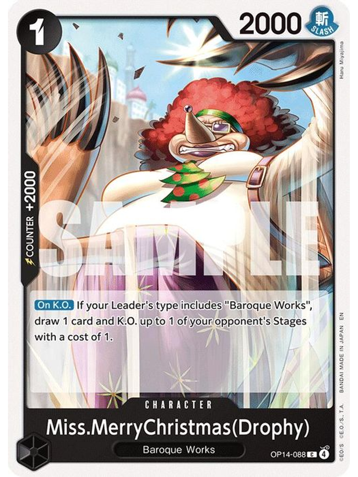 OP14-088 C Miss.MerryChristmas(Drophy) 1