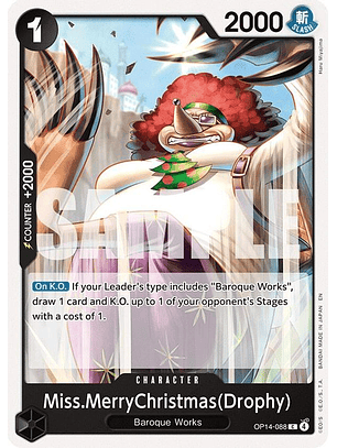 OP14-088 C Miss.MerryChristmas(Drophy)