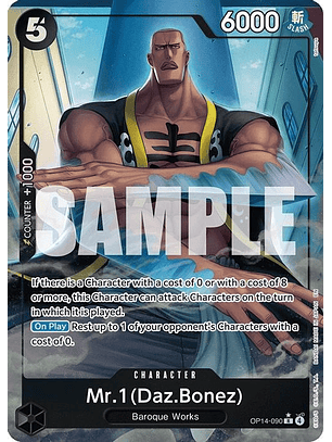 OP14-090 (Alternate Art) Mr.1 (Daz.Bonez)