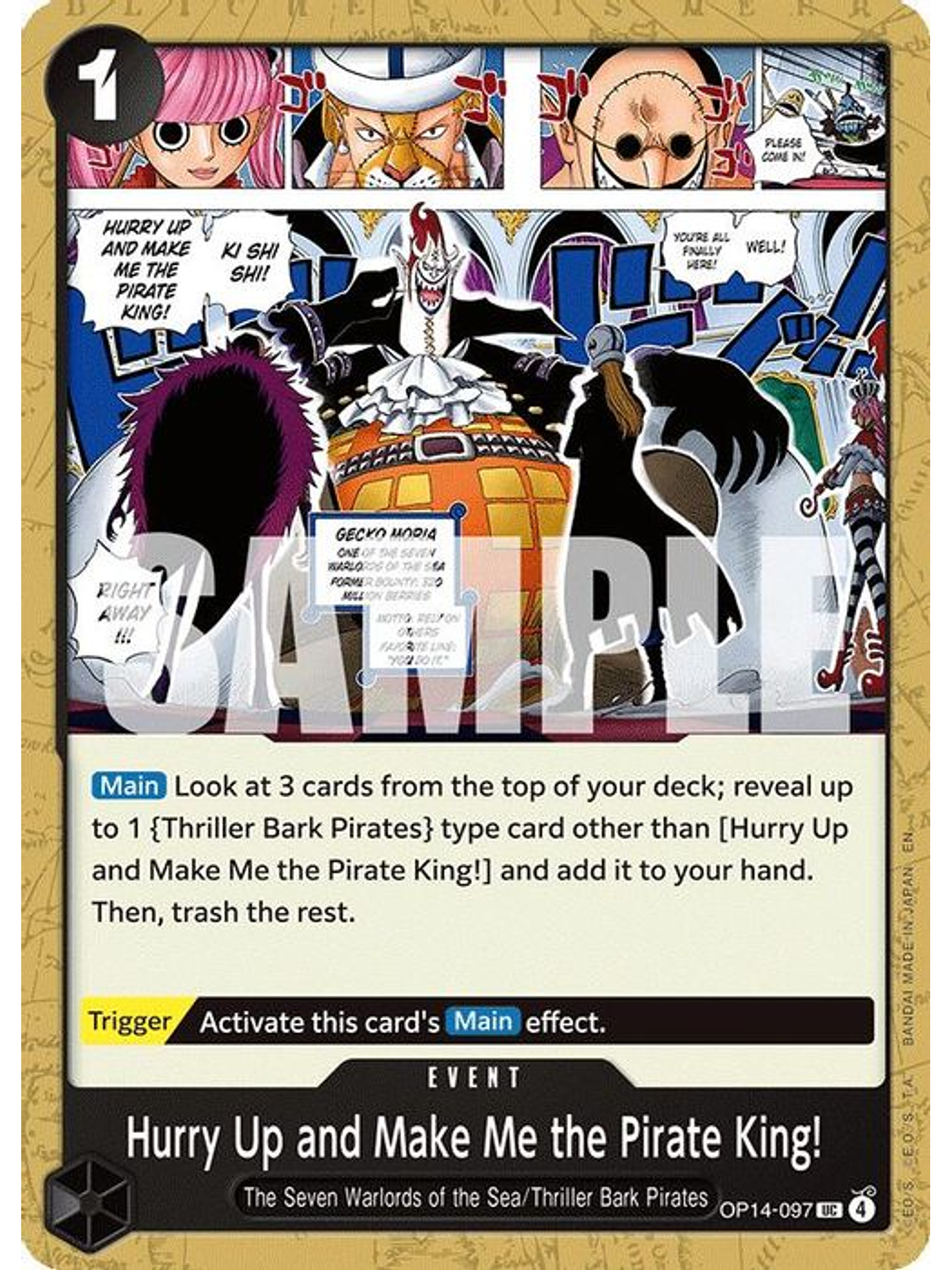 OP14-097 U Hurry Up and Make Me the Pirate King! 1