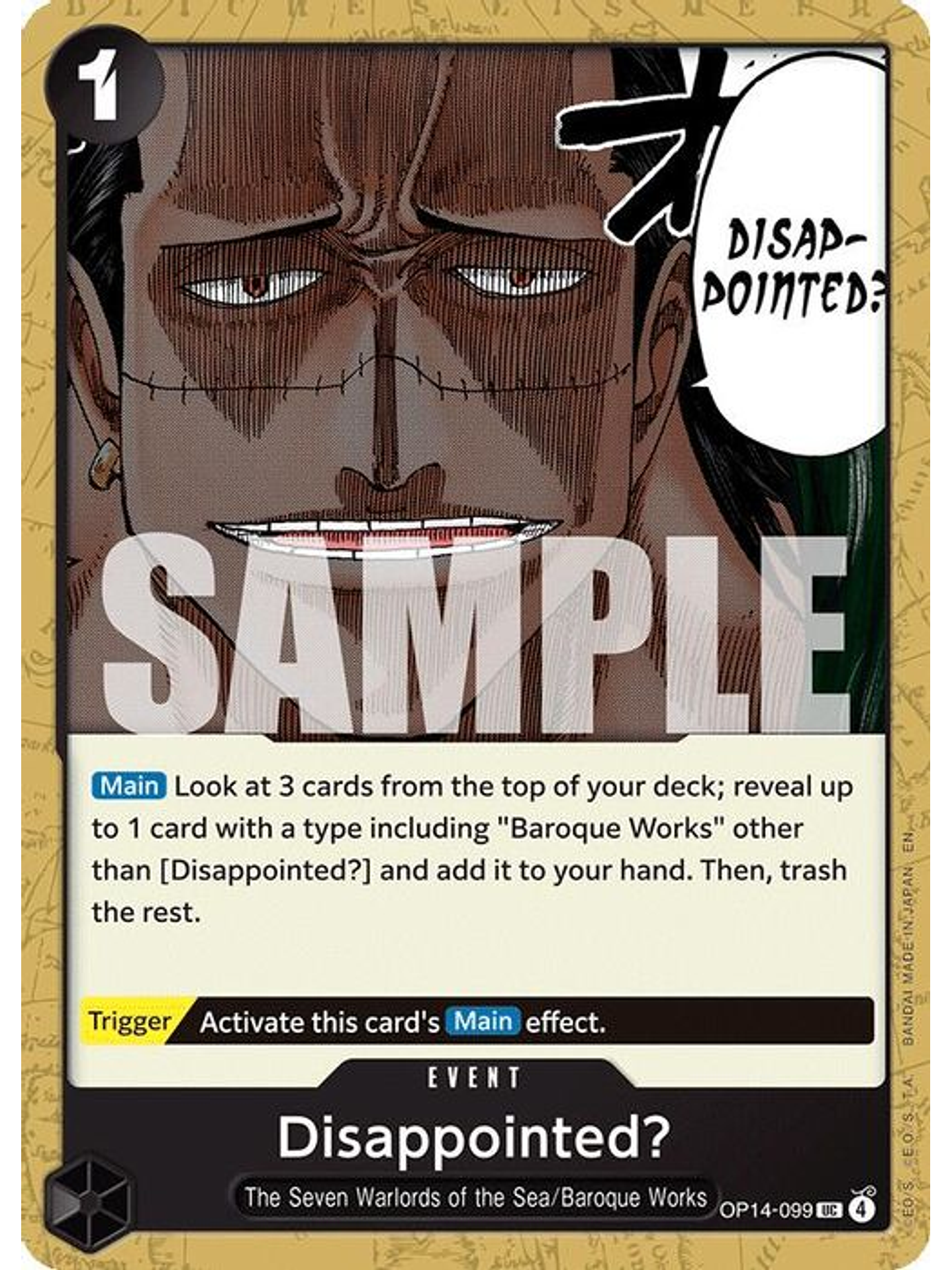 OP14-099 U Disappointed? 1