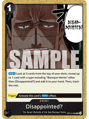 OP14-099 U Disappointed?