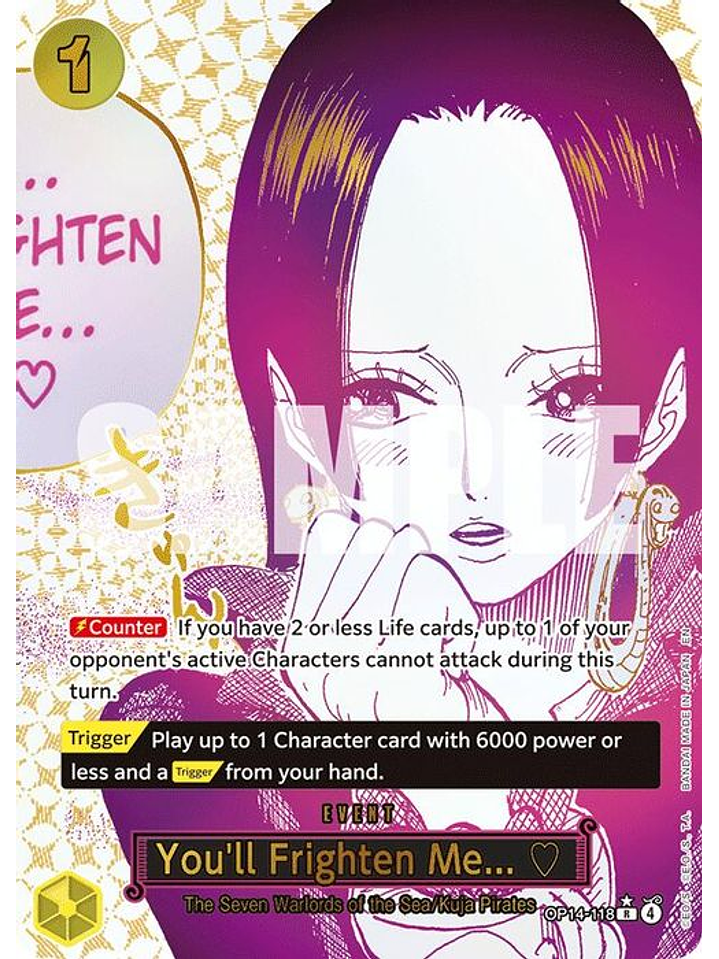 OP14-118 (Alternate Art) You'll Frighten Me... 1