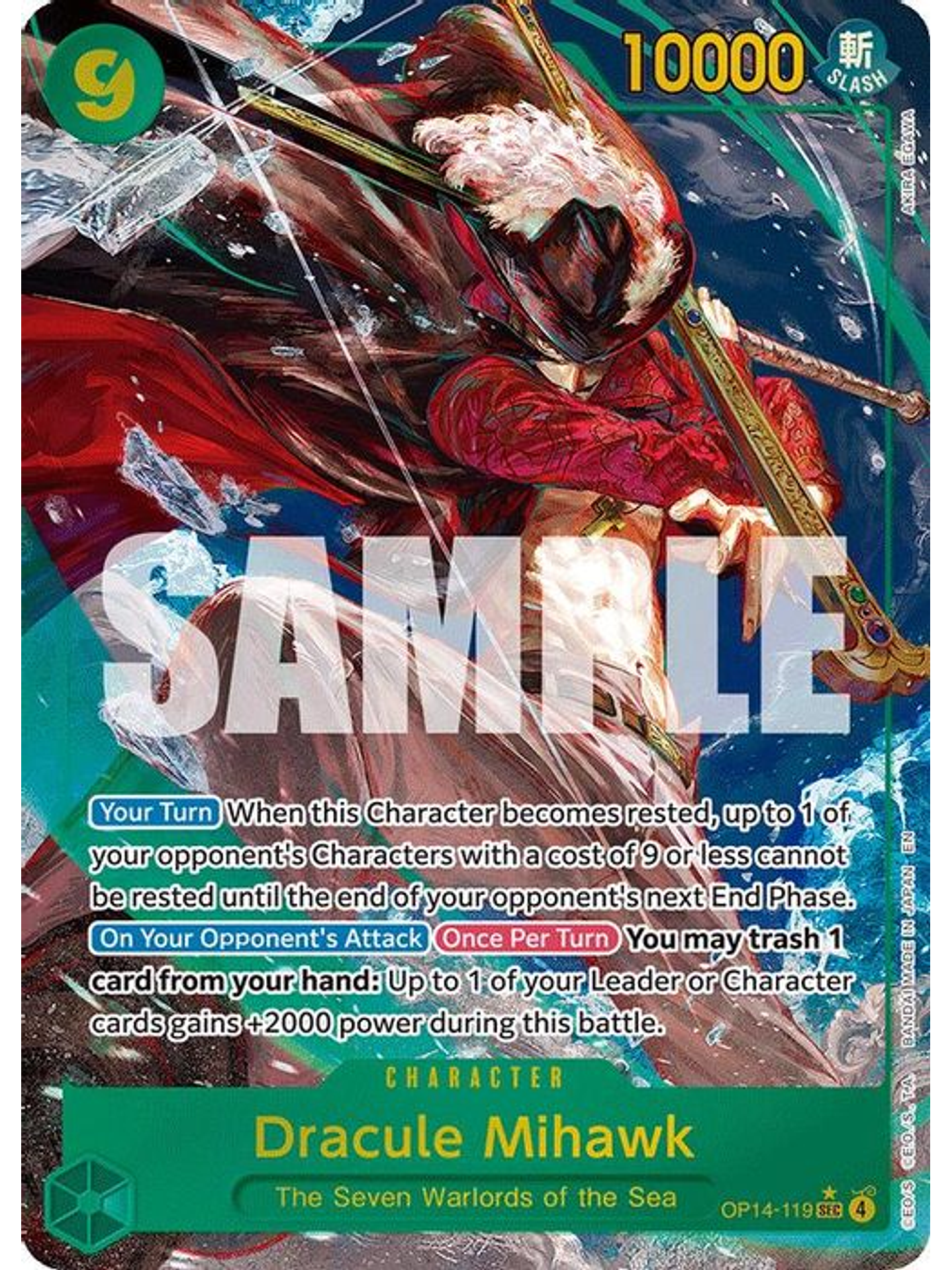 OP14-119 (Alternate Art) Dracule Mihawk 1