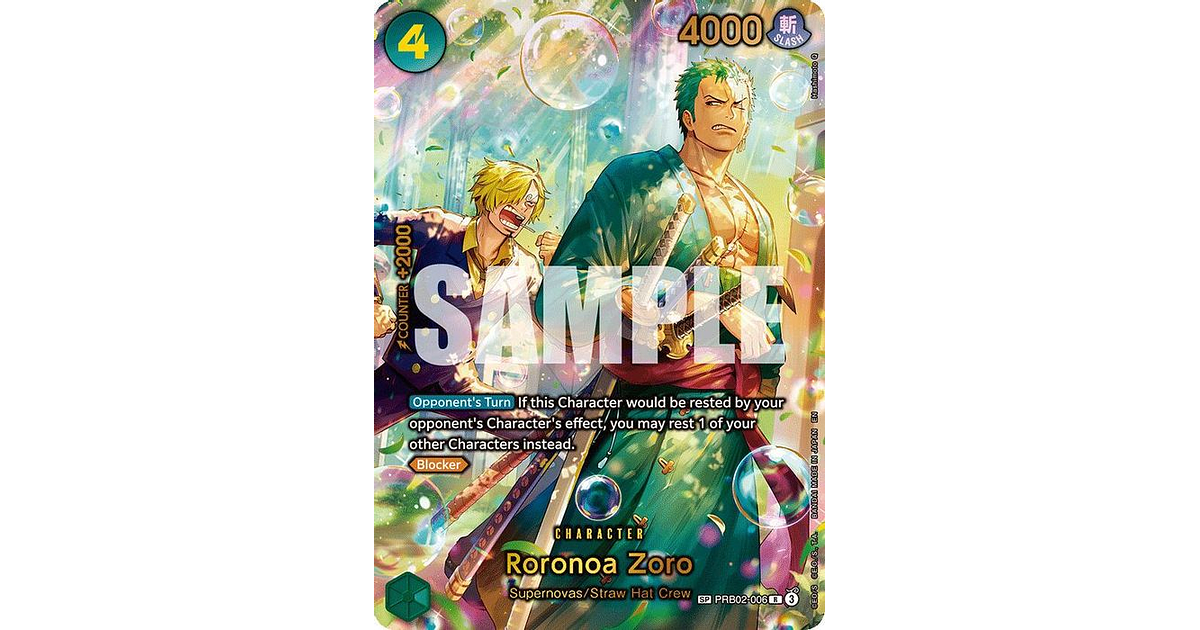 PRB02-006 (Special Rare) Roronoa Zoro (SP)