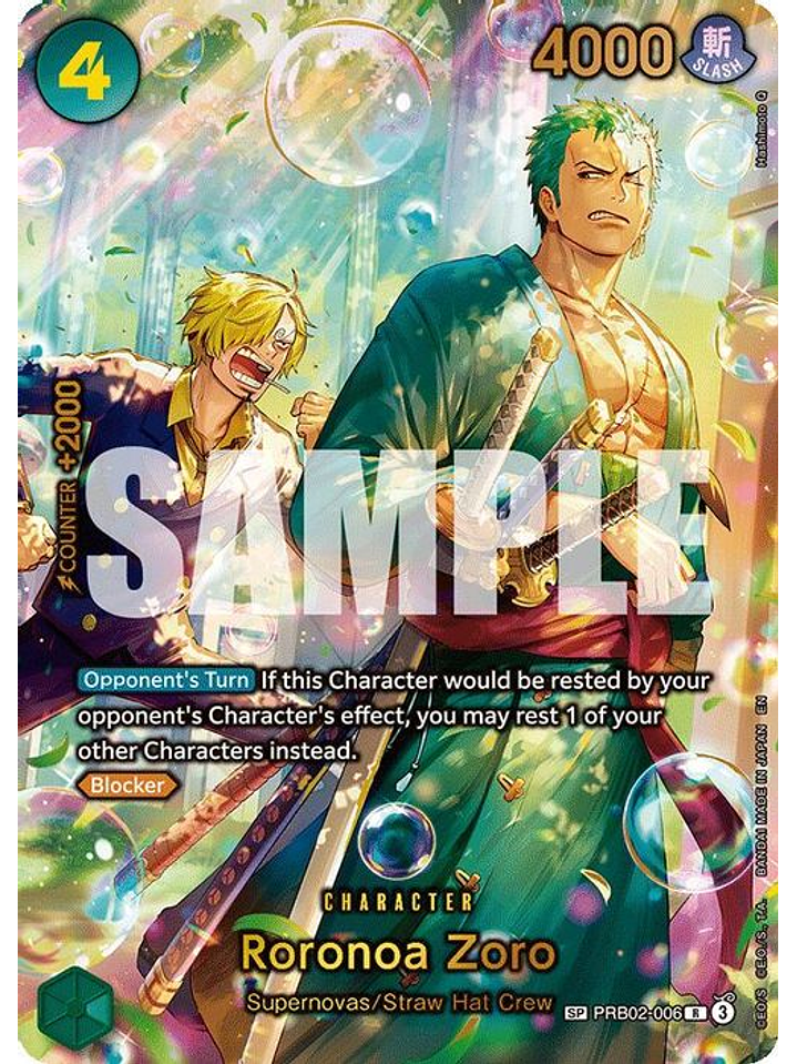 PRB02-006 (Special Rare) Roronoa Zoro (SP) 1