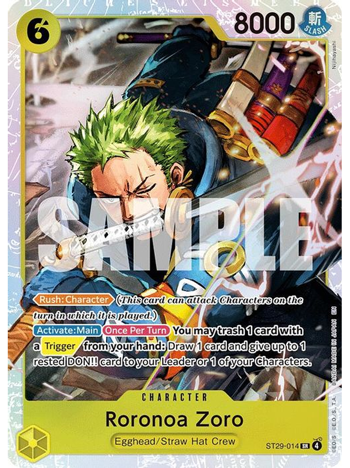 ST29-014 SR Roronoa Zoro 1