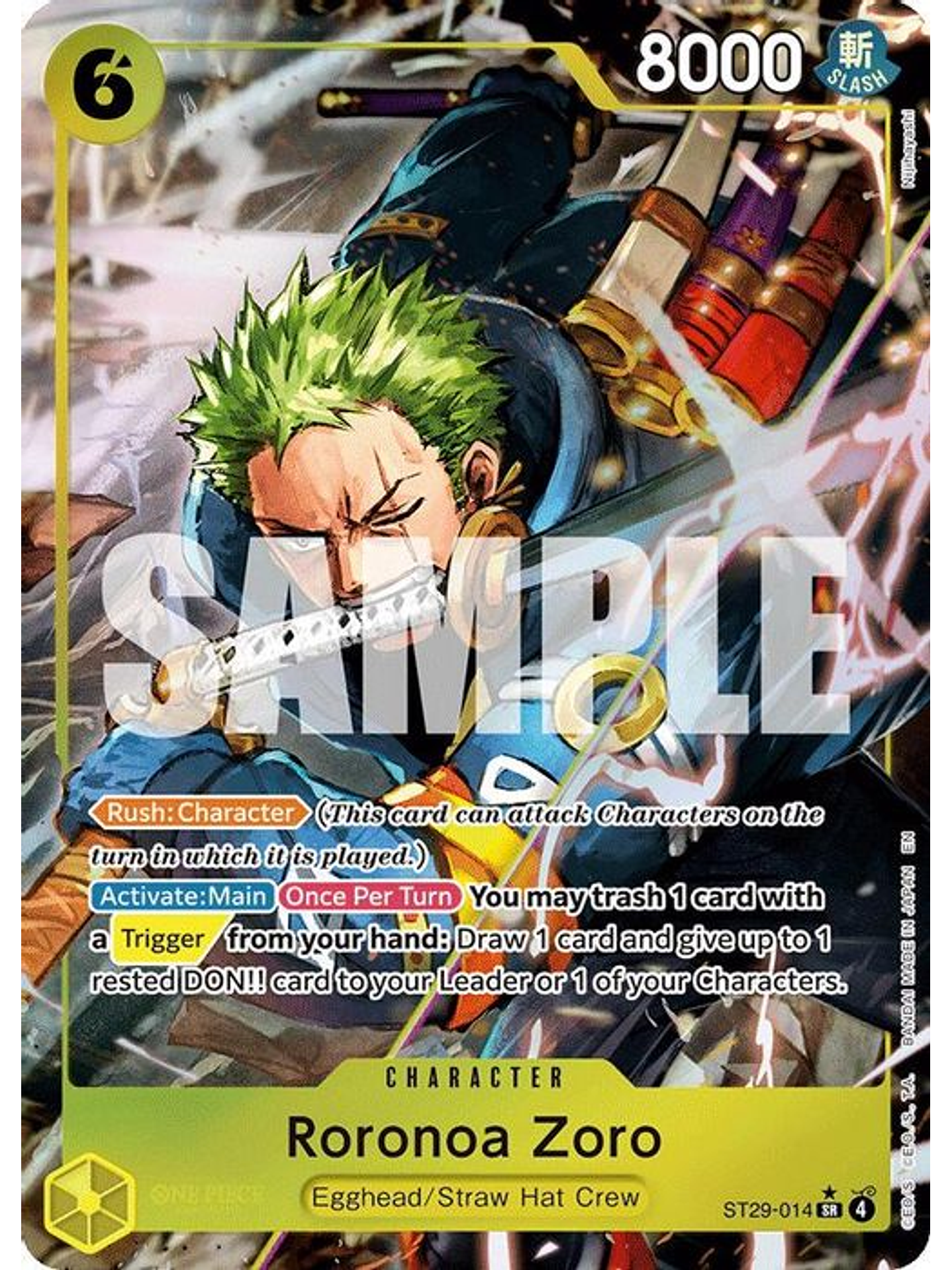 ST29-014 (Alternate Art) Roronoa Zoro 1
