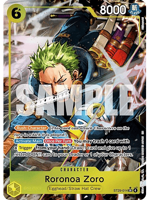 ST29-014 (Alternate Art) Roronoa Zoro