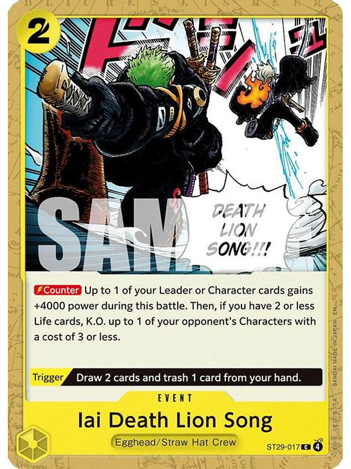 ST29-017 C Iai Death Lion Song 1