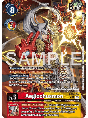 BT24-014 (Alternate Art) Aegiochusmon