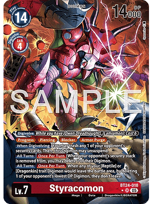 BT24-018 (Alternate Art) Styracomon