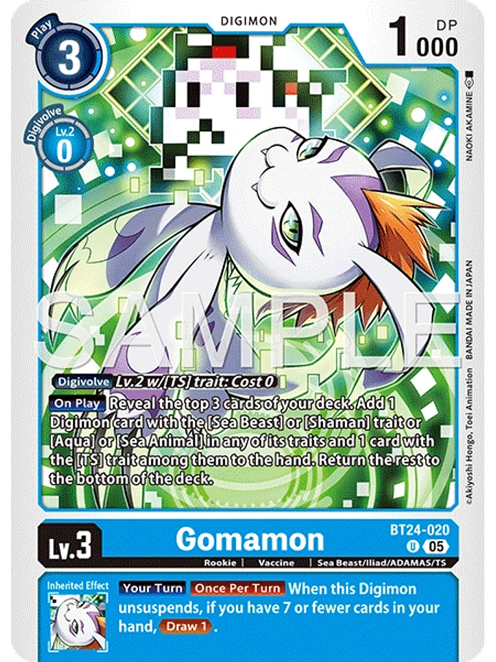 BT24-020 U Gomamon 1