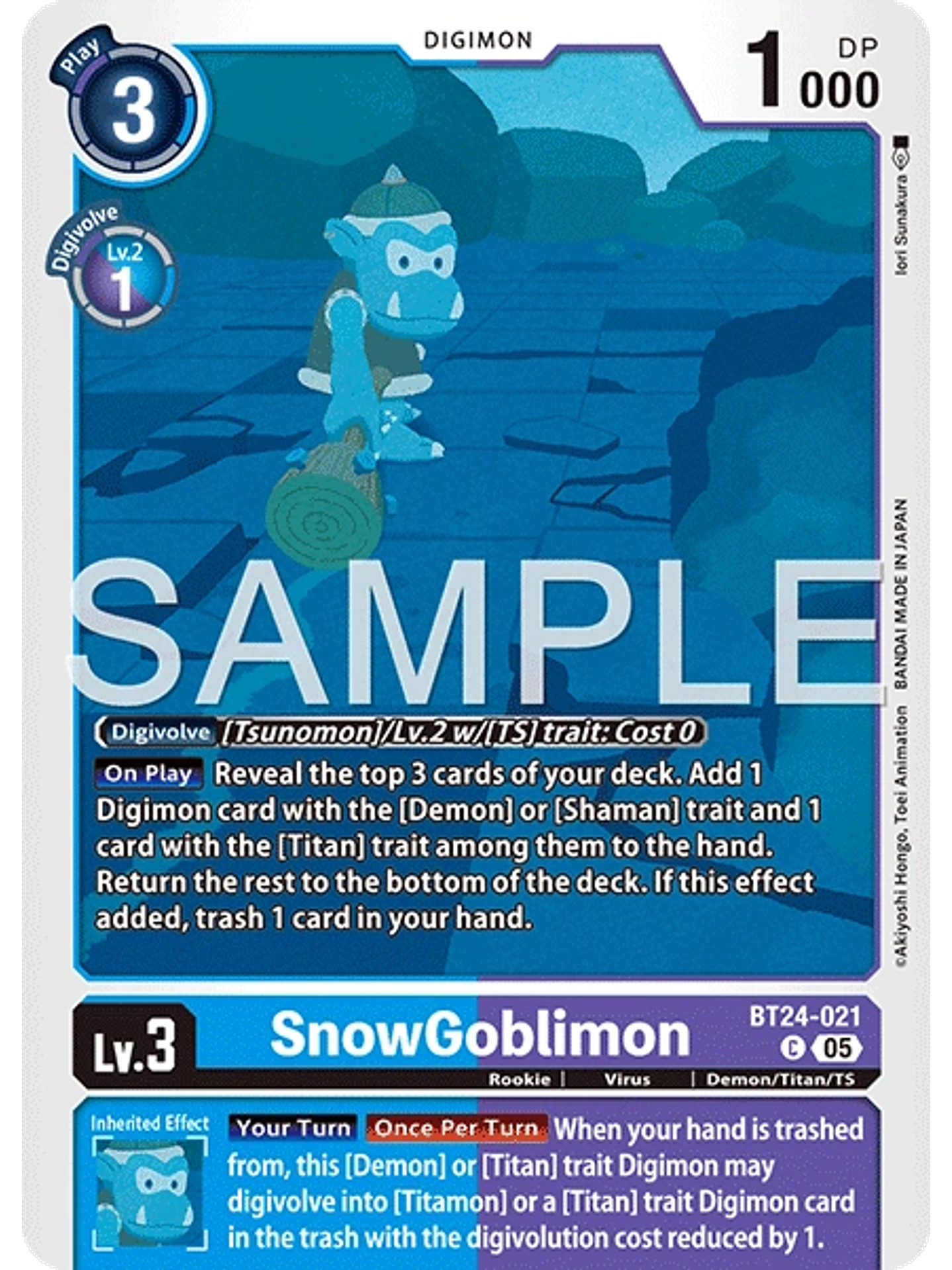 BT24-021 C SnowGoblimon 1