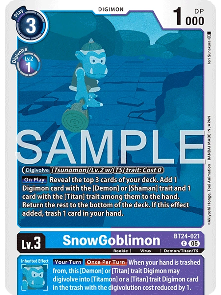 BT24-021 C SnowGoblimon 1