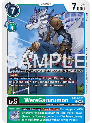 BT24-050 C WereGarurumon