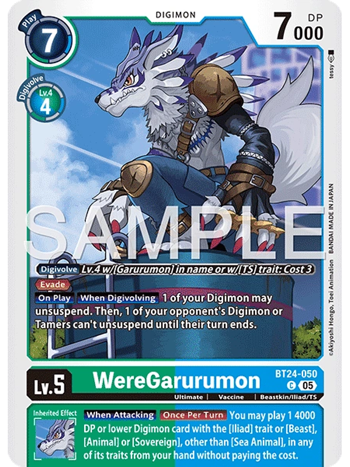 BT24-050 C WereGarurumon 1