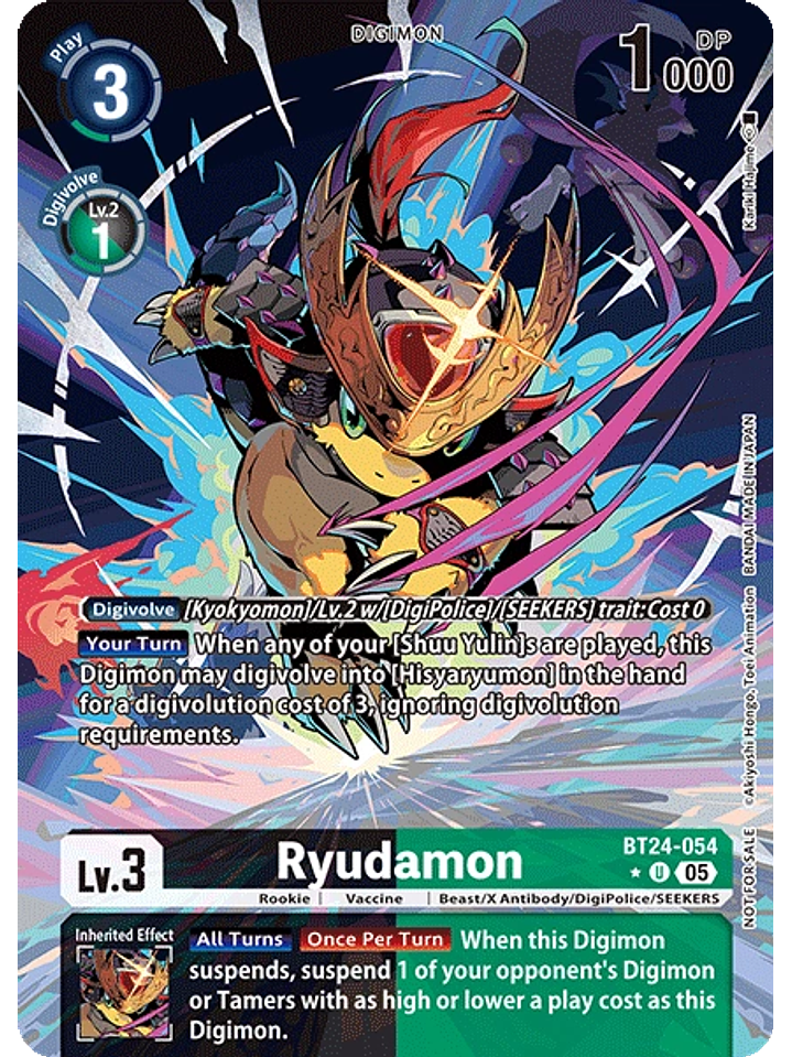 BT24-054 (Alternate Art) Ryudamon 1