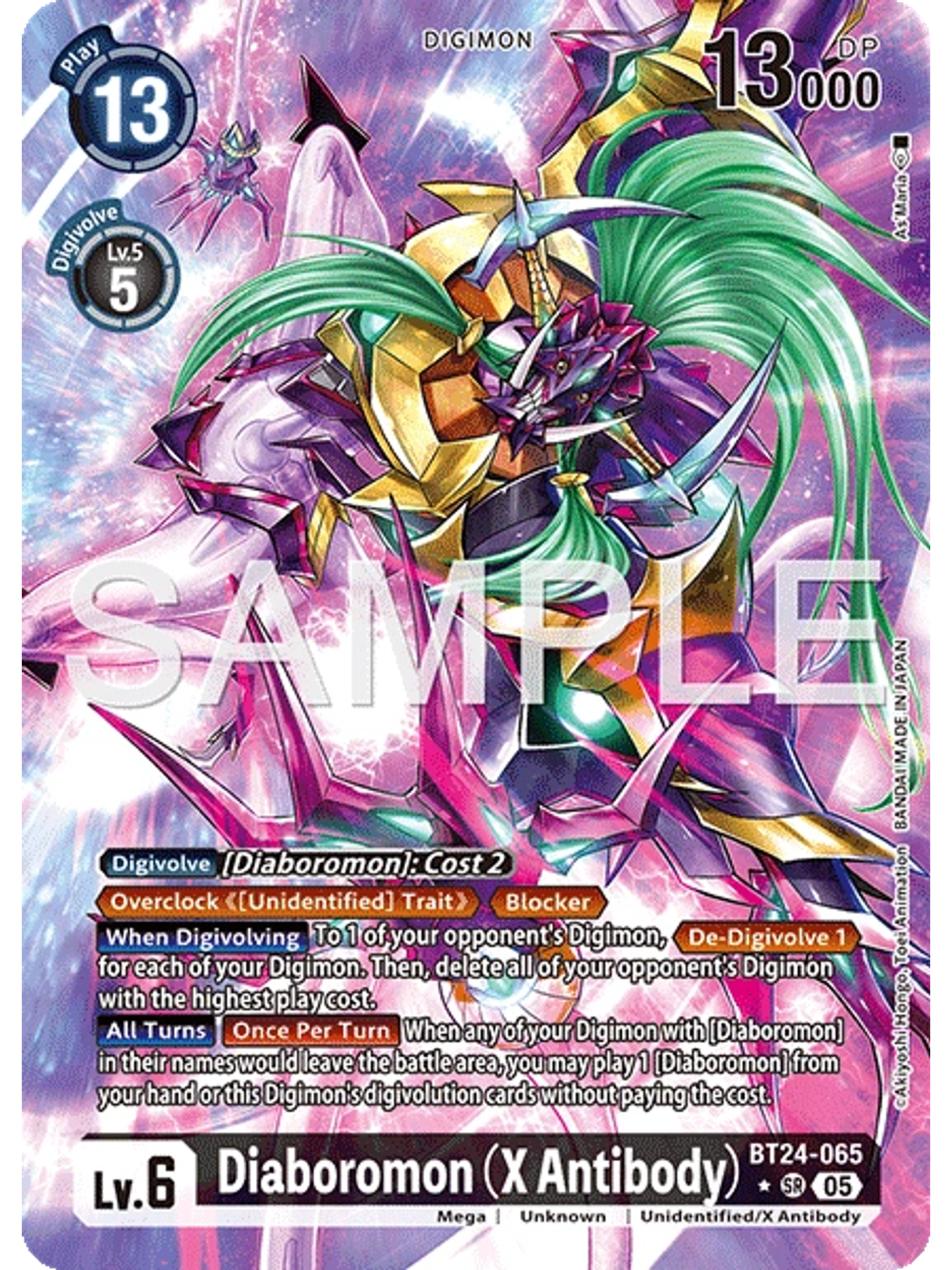 BT24-065 (Alternate Art) Diaboromon (X Antibody) 1