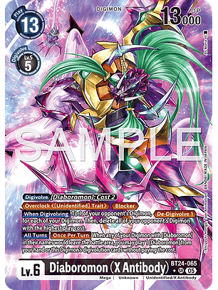 BT24-065 (Alternate Art) Diaboromon (X Antibody)