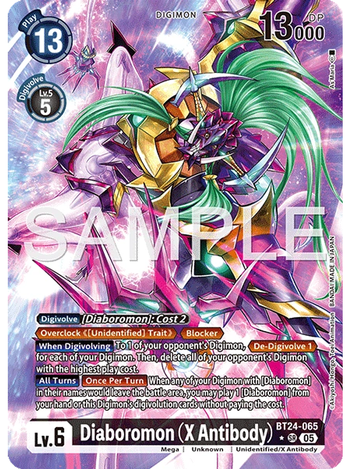 BT24-065 (Alternate Art) Diaboromon (X Antibody) 1