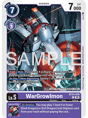 BT24-076 C WarGrowlmon