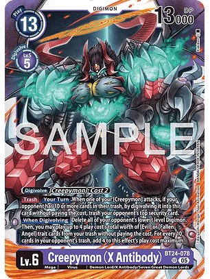 BT24-078 SR Creepymon (X Antibody)